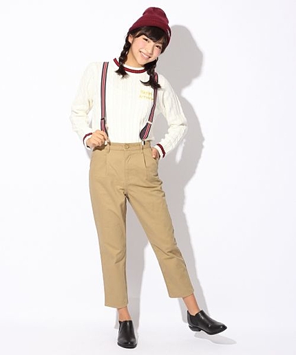 ★サスペンダー付き★タックパンツ