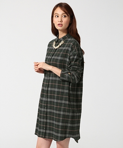 【欠品カラー追加予約開始】フランネルワンピース/長袖