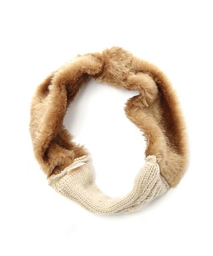 ★ニコラ10月号掲載★ファーリボンヘアターバン<全3色>