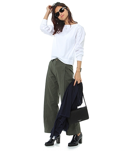 【GINGER10月号掲載】サイドタックワイドパンツ