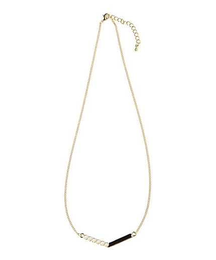 バイカラーチェーンネックレス