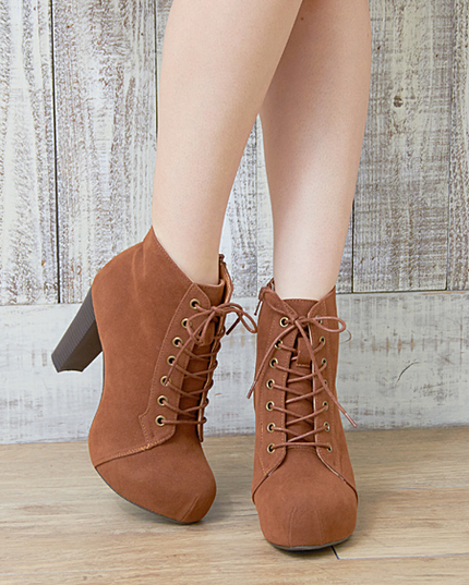 【CanCam12月号山本美月さん着用】レースアップ／ブーツ