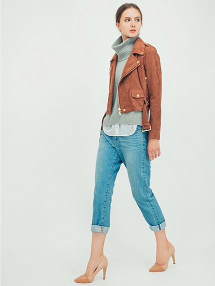 スエードライダースジャケット