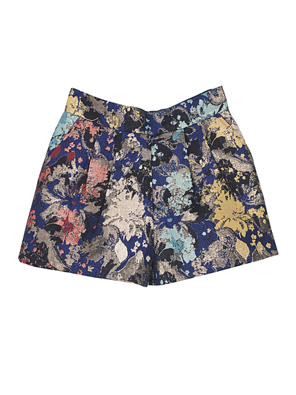 ラメジャガードショートパンツ