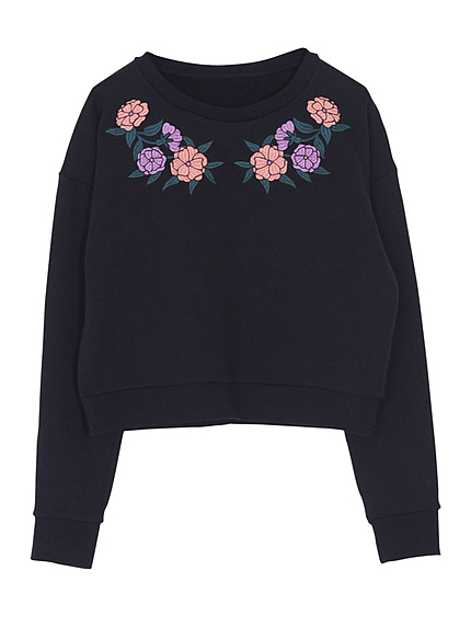 FLOWER embroideryプルオーバー