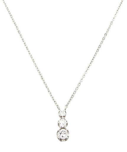 ＜closet story＞ 3ビジュー ネックレス