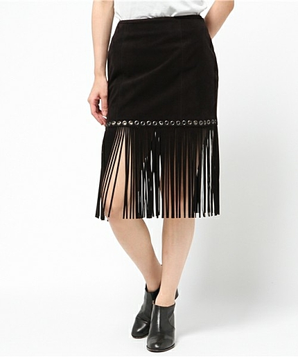 フェイクスエードミニスカート/AEBC  FAKE SUEDE MINI