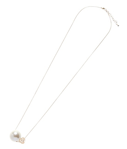 パールxゴールドモチーフネックレス