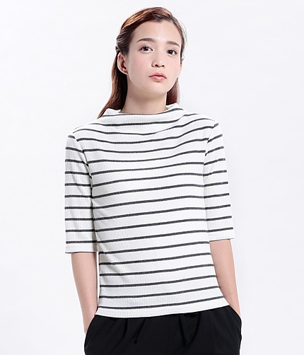 【non-no10月号掲載】 リブボトルネックプルオーバー