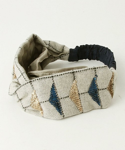 NAMRATA JOSHIPURAモチーフスパンコールヘアバンド/NAMRATA/J C MTFBJ HB