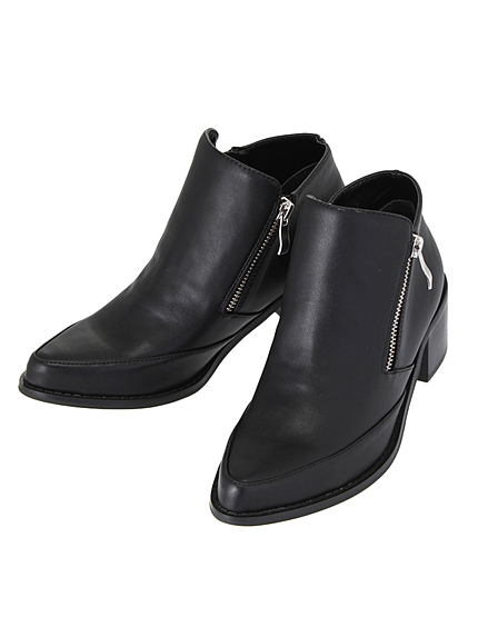 サイドジップショートブーツ