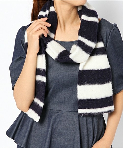 HOWLIN ボーダーマフラー 15×175 / ハウリン