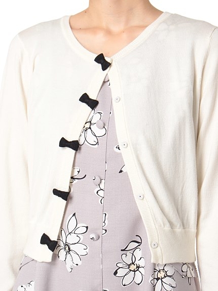 ショートリボンカーディガン