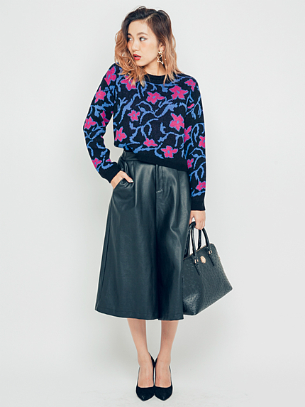 フェイクレザーガウチョPT