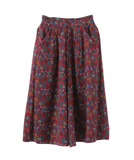 fairyrale flower ワイドミディーパンツ