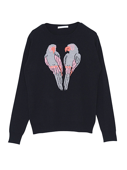 オウムダブルジャガードニット