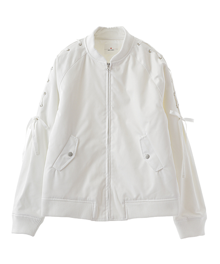 スリーブレースアップブルゾン