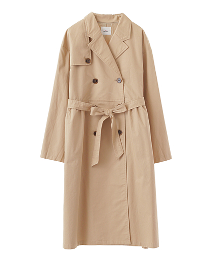 ウエストギャザートレンチコート