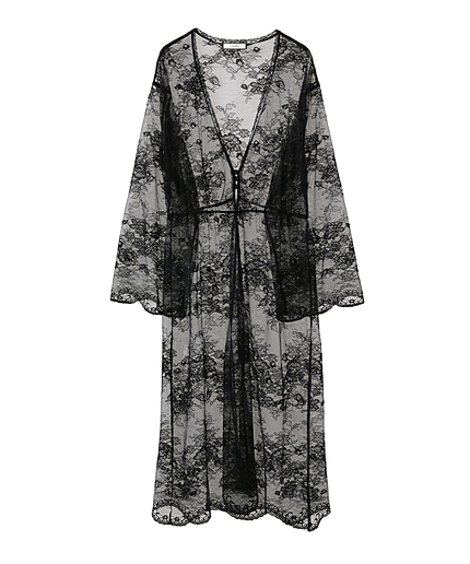 ケミカルレースガウン