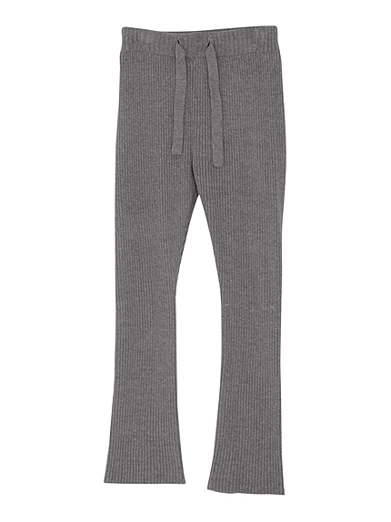 リブニットパンツ