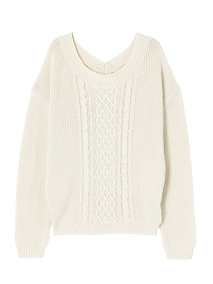 2WAYケーブルブリーチニット