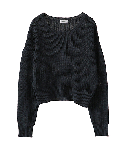 ラメショート丈ニットP/O