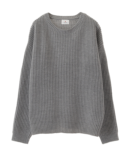 Basicアゼ編みニット