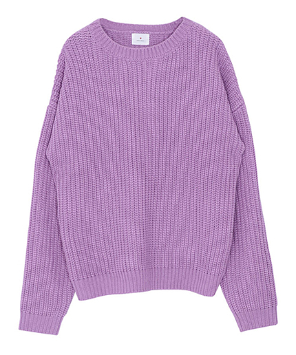 Basicアゼ編みニット