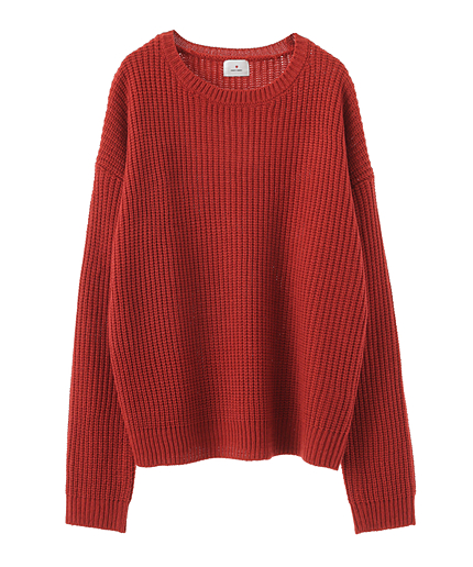 Basicアゼ編みニット