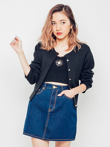 ビジューニットビスチェ