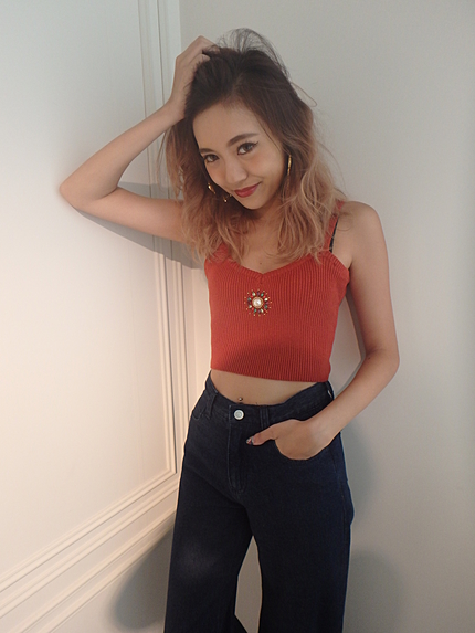 ビジューニットビスチェ