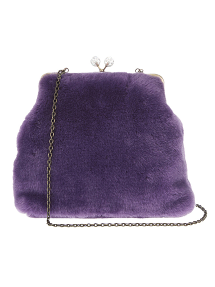 【八木アリサコラボ】ファーがま口bag