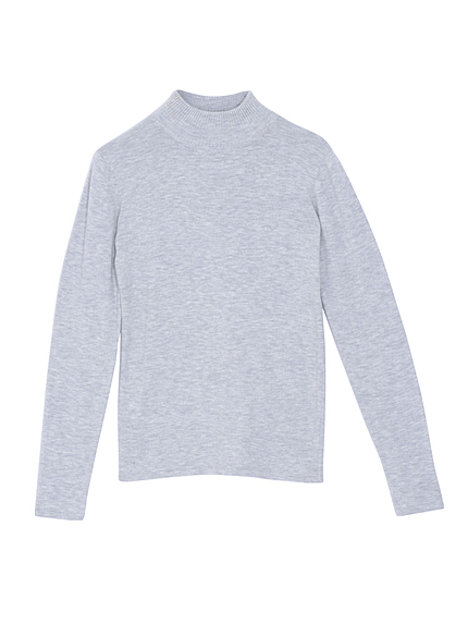 RIB ハイネックニットトップス