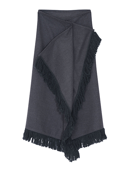 【CASUAL】フリンジラップスカート