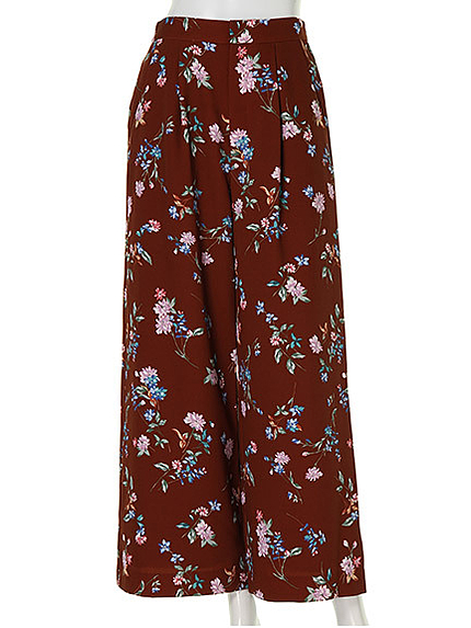 花柄ワイドパンツ