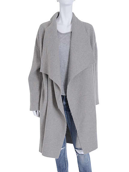 ダブルフェイスウールガウンコート