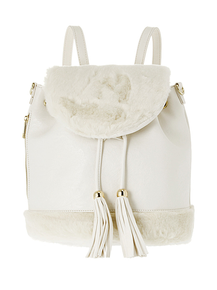 【GDS】 フェイクファー付2Wayリュック