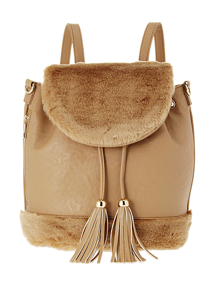 【GDS】 フェイクファー付2Wayリュック