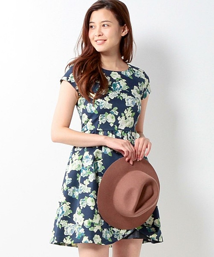 ★JOC GRG フラワープリント S/SL ワンピース / 花柄 /