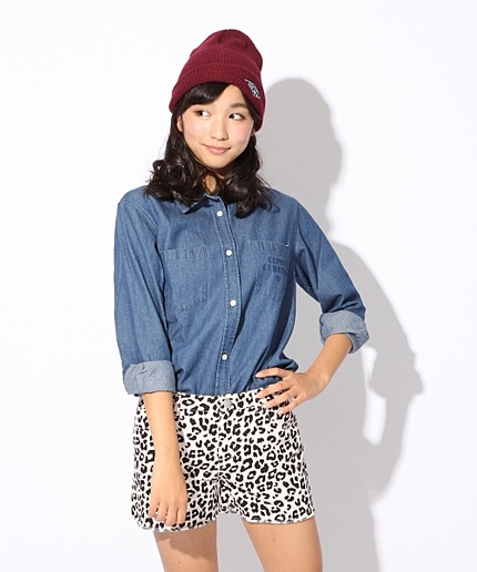 ★ニコラ10月号掲載★デニム&ヒョウガラショートパンツ