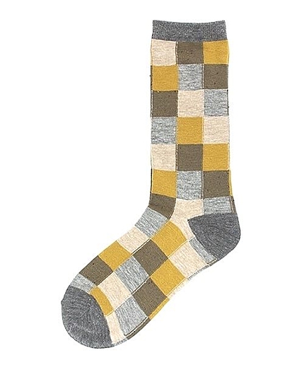 マルチブロック柄ソックス