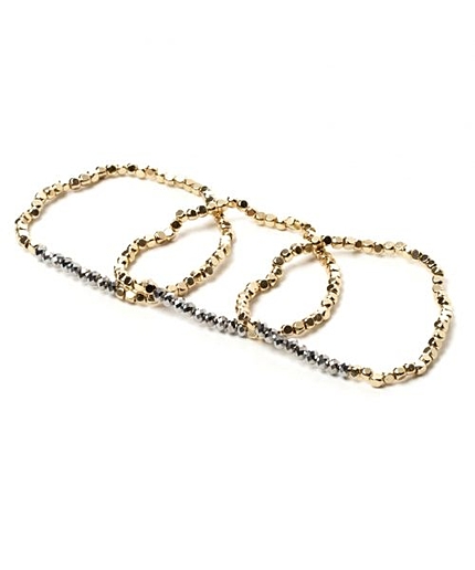 Ｆ＿２トーンビーズブレス