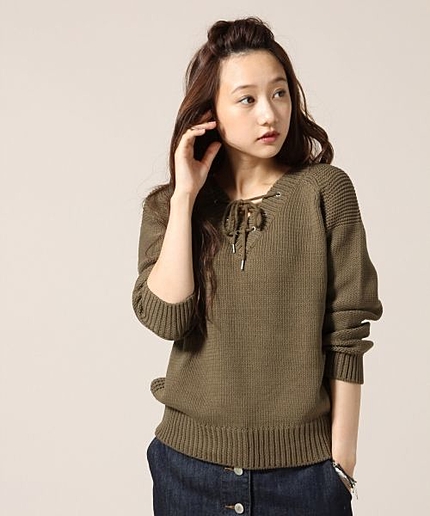 ７Ｇレースアッププルオーバー