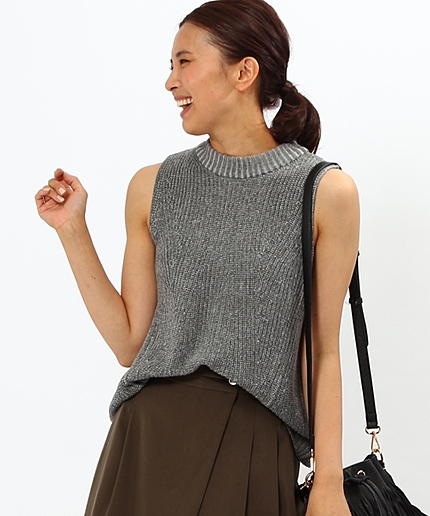 コットンニットベスト