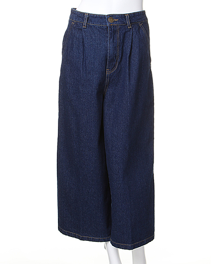 【秋の新作】デニムワイドドロップド／パンツ