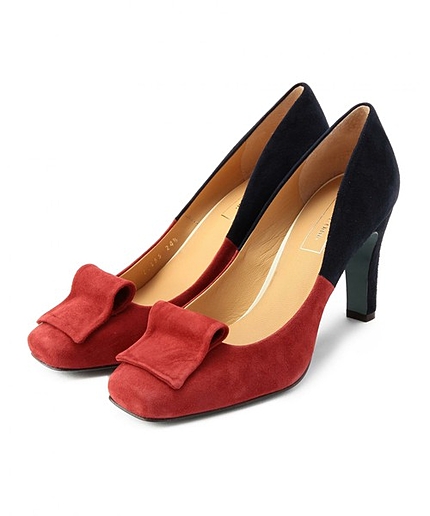 OIT スクエアタン パンプス80