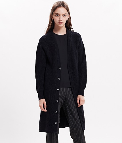 【LEE11月号掲載】 ウール混ロングカーディガン