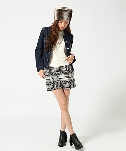 ジャガードショートパンツ