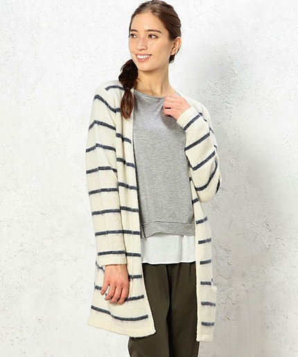 [トロヴァータ]TOROVAT W/N BOR LONG カーディガン