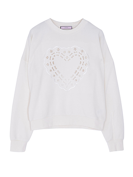 カットワークハートTOPS　ライト